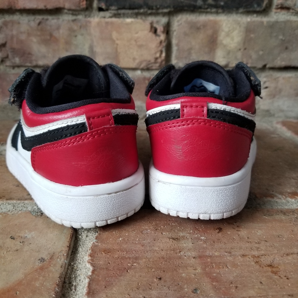 Nike Air Jordan 1 Low ALT White Gym Red BQ6066 115 PS Size 11C - Picture 4 of 12
